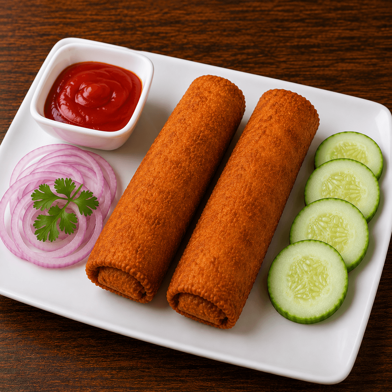 Rolls au poulet indien - 2 pièces
