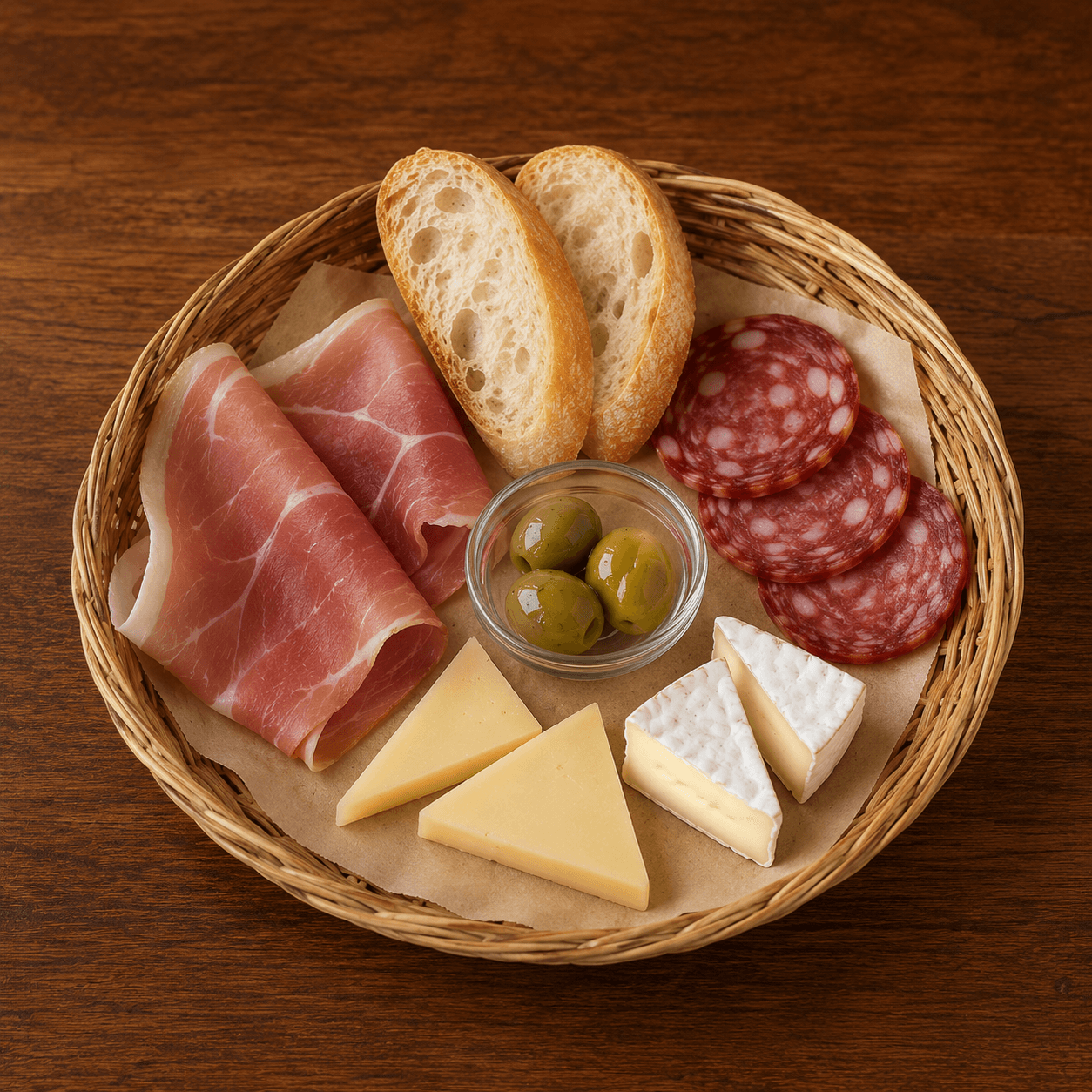 Petit panier de charcuterie - & fromages