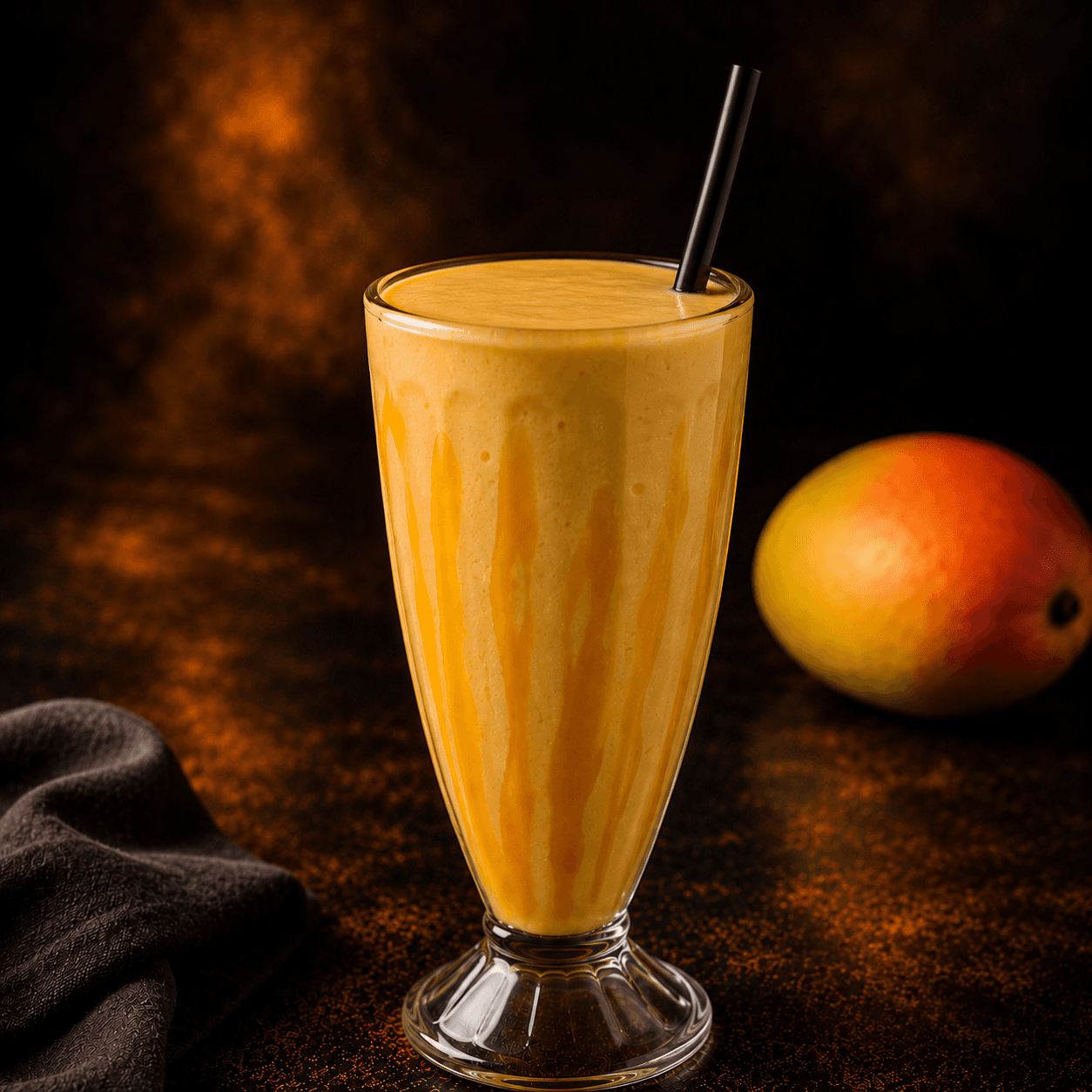 Milk-shake à la mangue - Glace à la vanille sur demande
